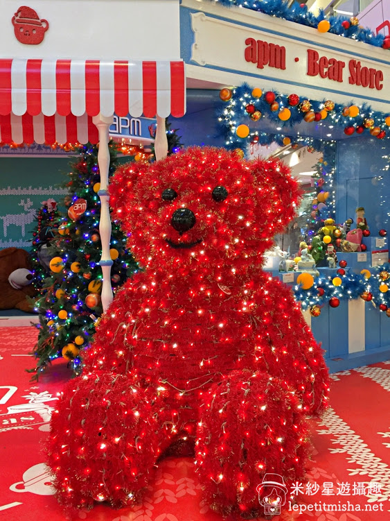 【觀塘】apm 商場．聖誕爆「熊」王國 x 20呎 Santa Bear x Red Bear 聖誕樹 @2016香港聖誕